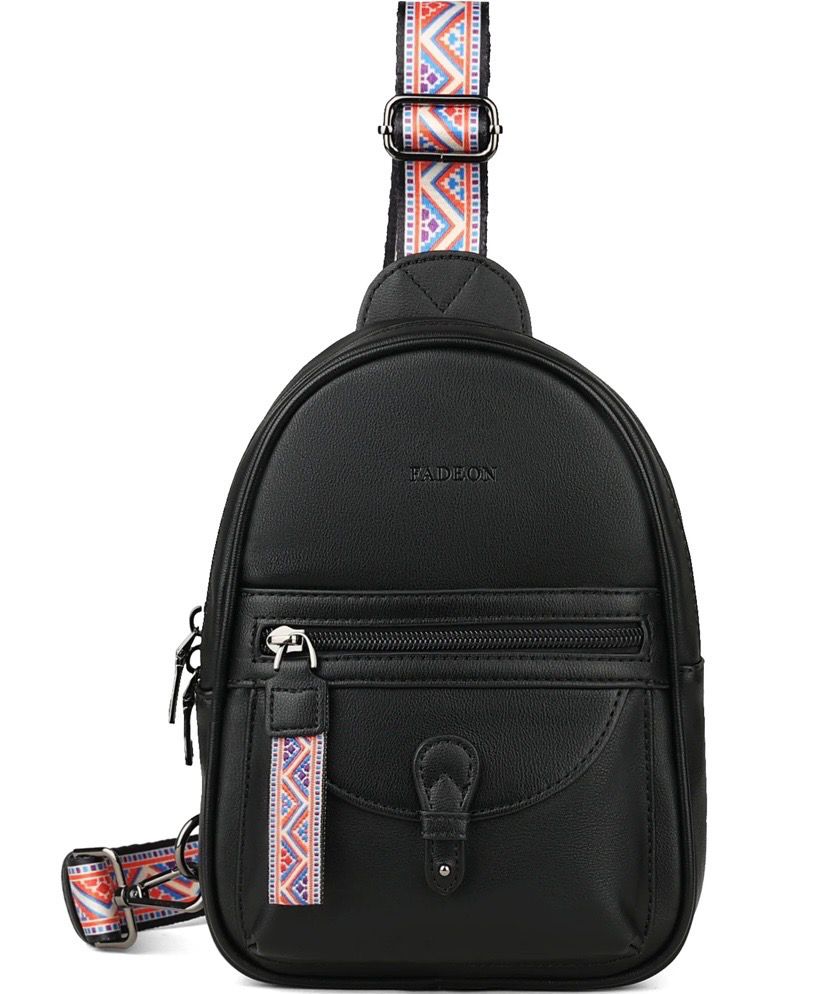 NEW Womens Crossbody Sling Bag Purse Black