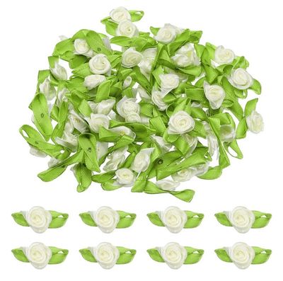 NEW 100 Mini Crafting Roses Flowers Bows