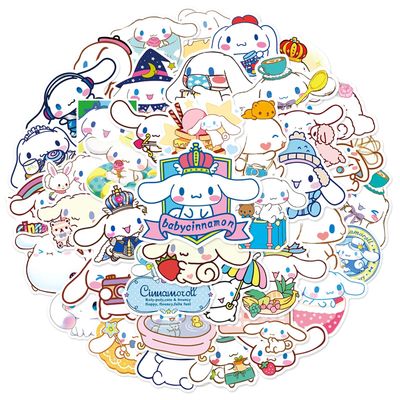 NEW 50 Cinnamon Bun from Hello Kitty Sticker Set