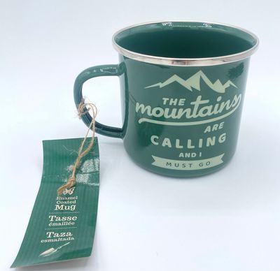 NEW Metal Hiking Theme Coffee / Tea Mug