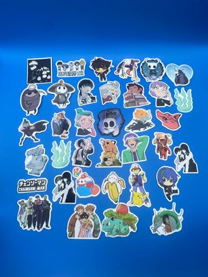 NEW 36pc Assorted Anime Cartoon Stickers
