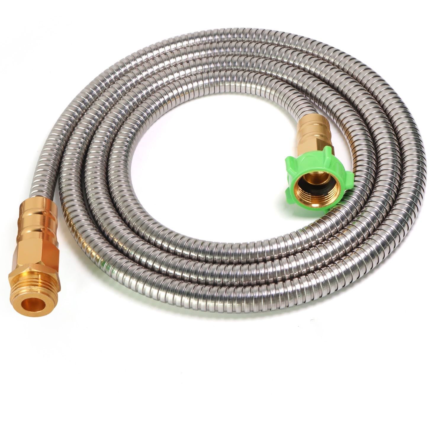 NEW 8ft Metal Garden Hose Stainless Steel