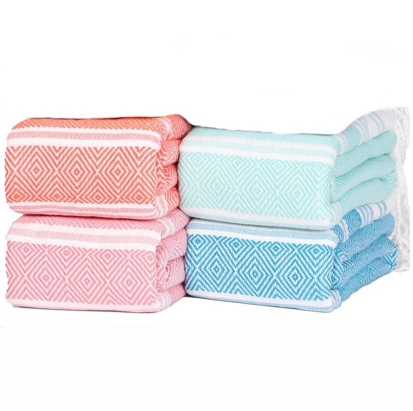 NEW 4 Pack Turkish Beach / Pool Towels XL