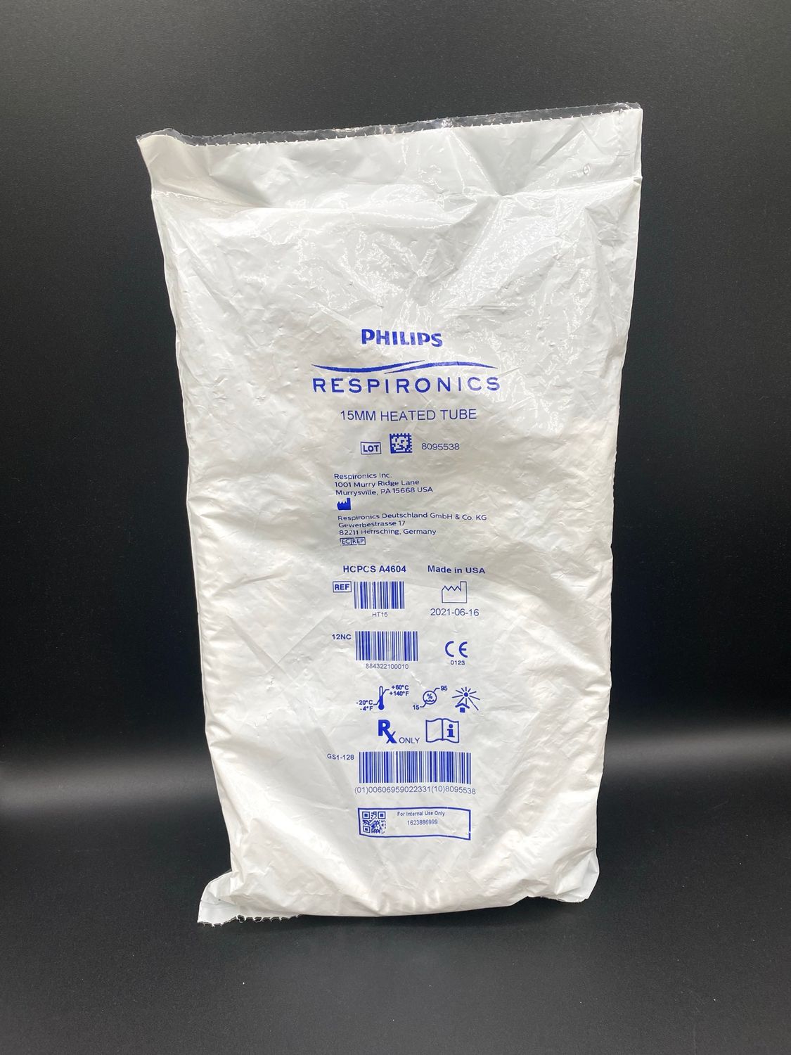 NEW PHILIPS RESPIRONICS HCPCS A4604 15MM Heated Tube