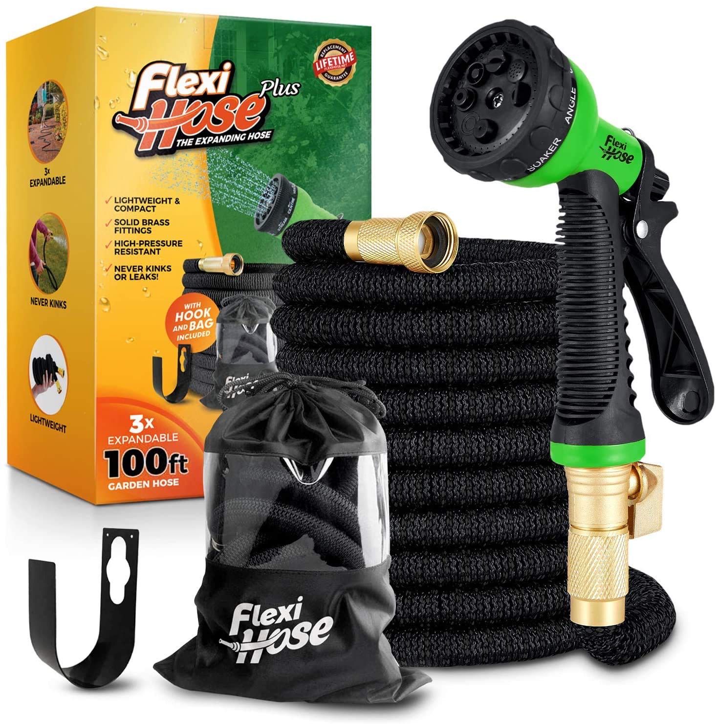 NEW 100ft Expandable Garden Hose with Nozzle