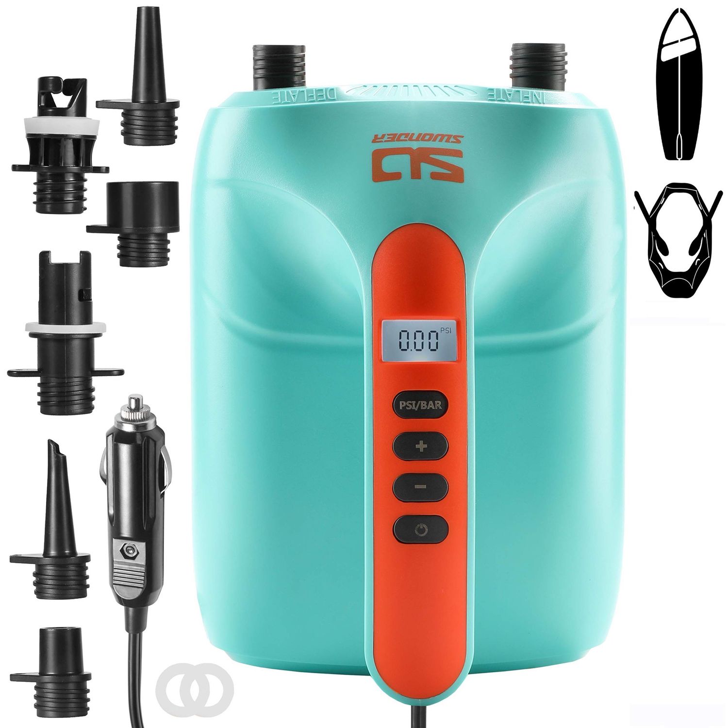 NEW Cordless SUP Electric Air Pump Inflator