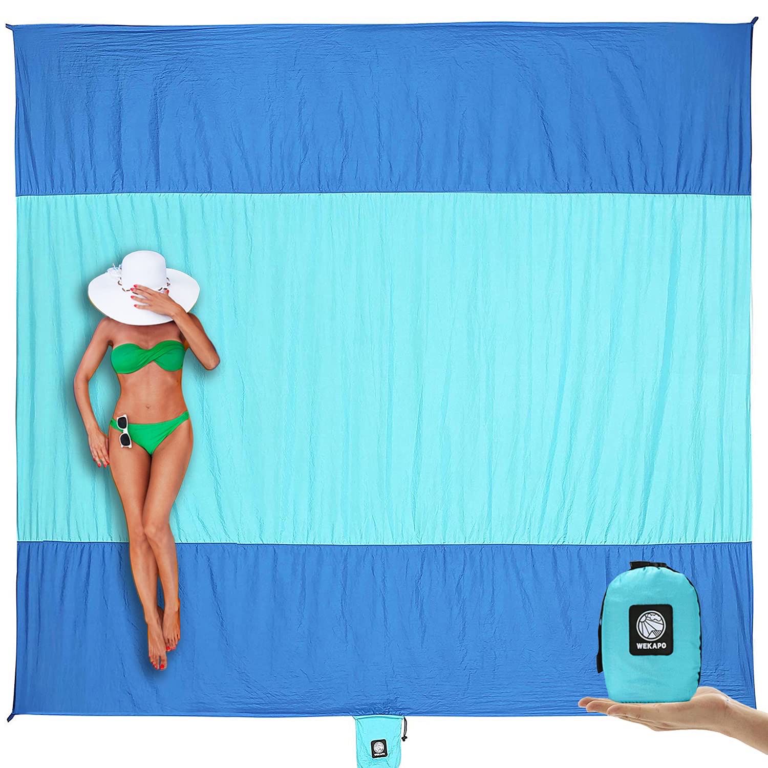 NEW Oversized Sandproof Waterproof Beach Blanket Mat