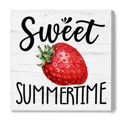 SEALED Sweet Summertime Canvas Wall Picture Print