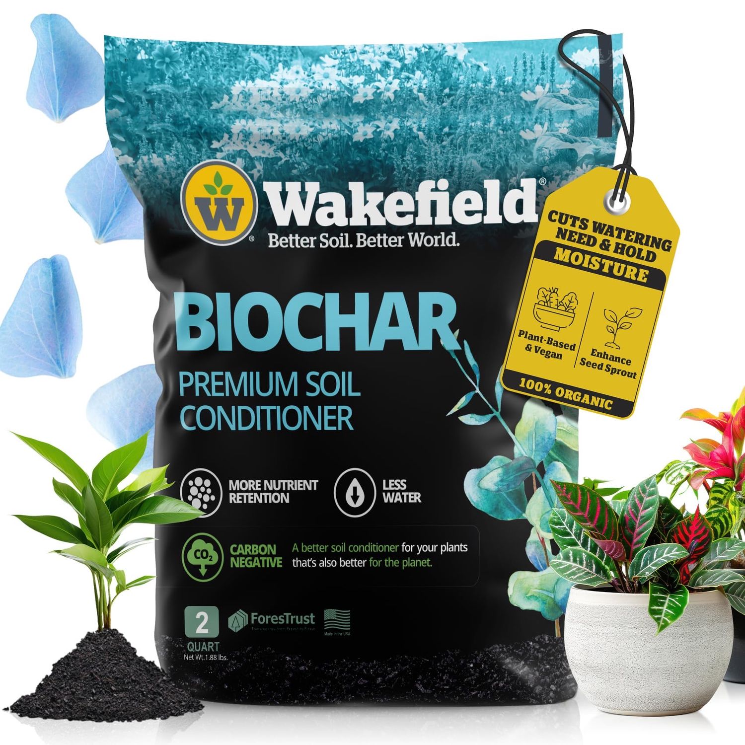 NEW Organic Wakefield Biochar Premium Soil Conditioner