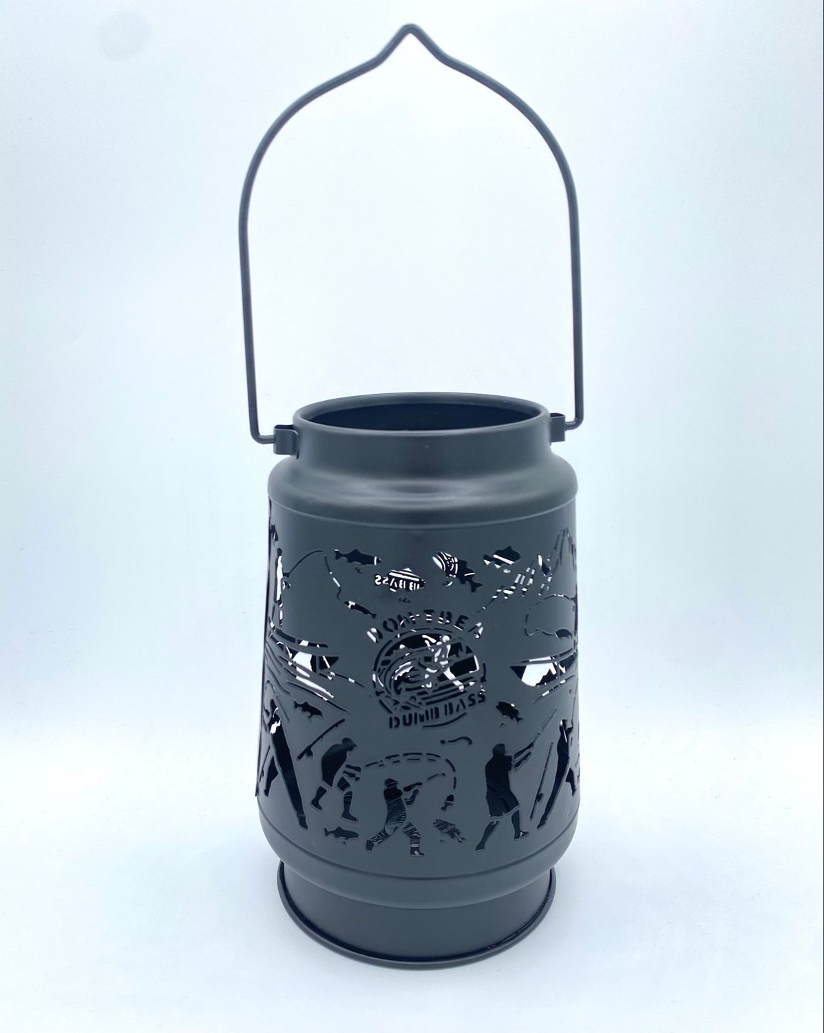 NEW Fishing Decor Lantern “Dont Be A Dumb Bass”