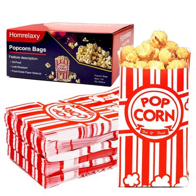 NEW 600 Paper Popcorn Single Serving Bags