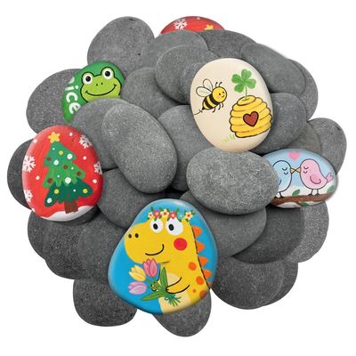 NEW 30 Pack Natural River Rocks Painting Landscape
