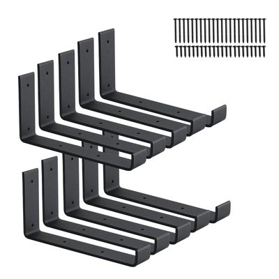 NEW 10 Pack Heavy Duty Floating Shelf Brackets
