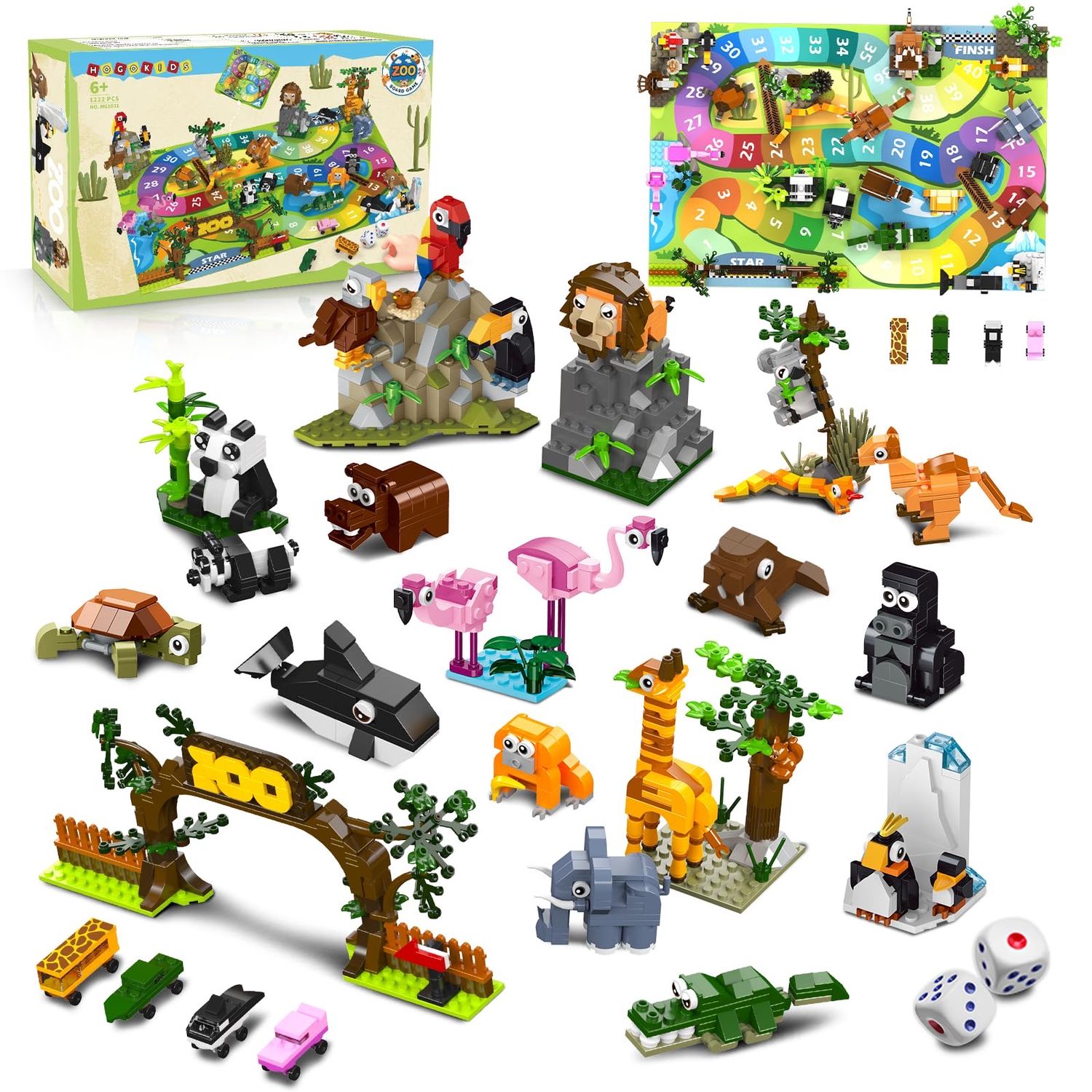 SEALED 1222pc ”Lego Like” Buildable DIY Board Game