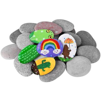 NEW 25 Pack Natural River Rocks Painting Landscape