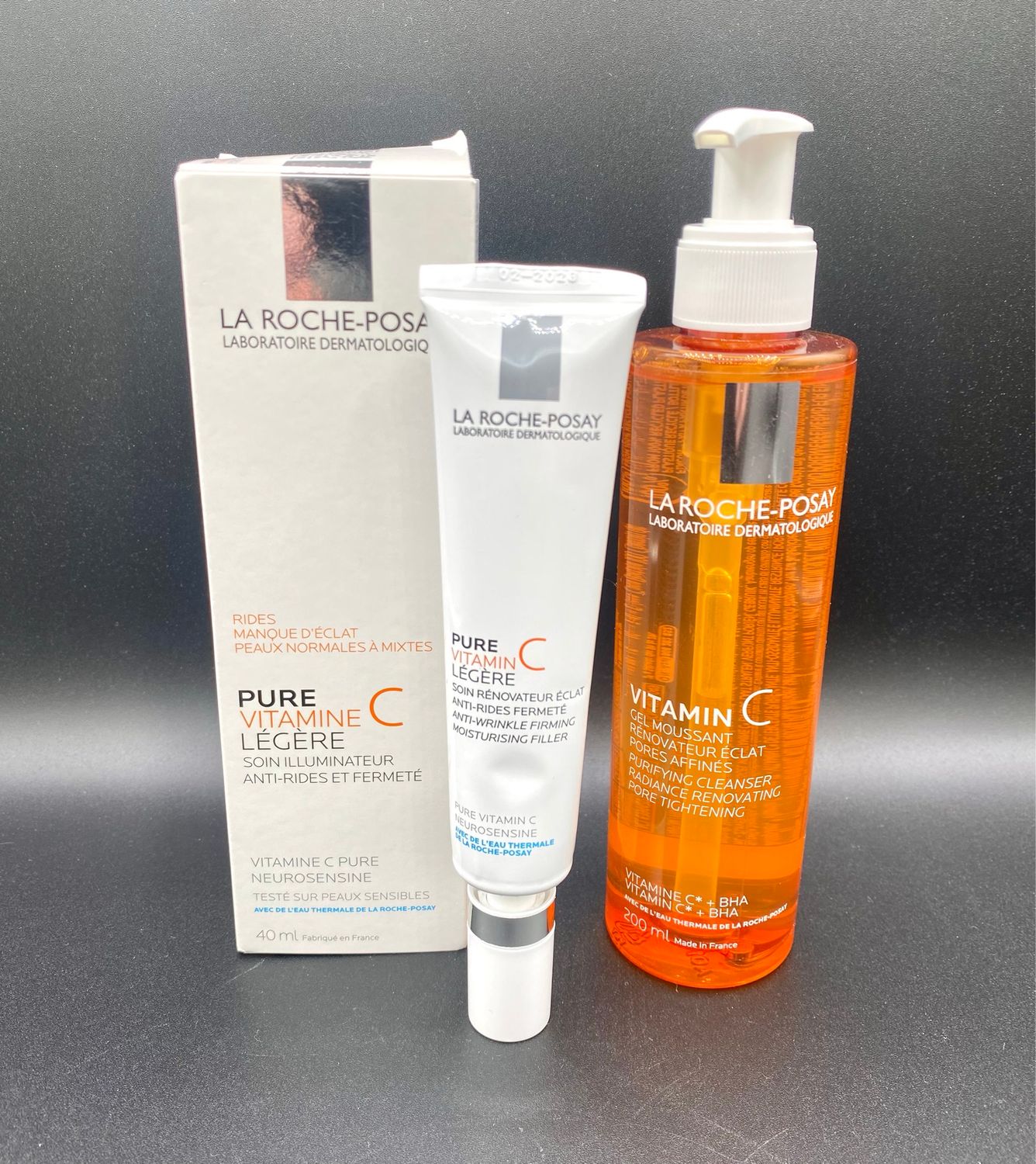 NEW La Roche Posay Vitamin C Cream &amp; Cleanser Set