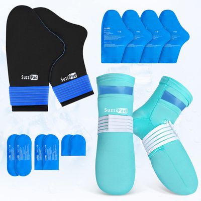 NEW Wearable Cold Socks &amp; Gloves Ice Pack XL