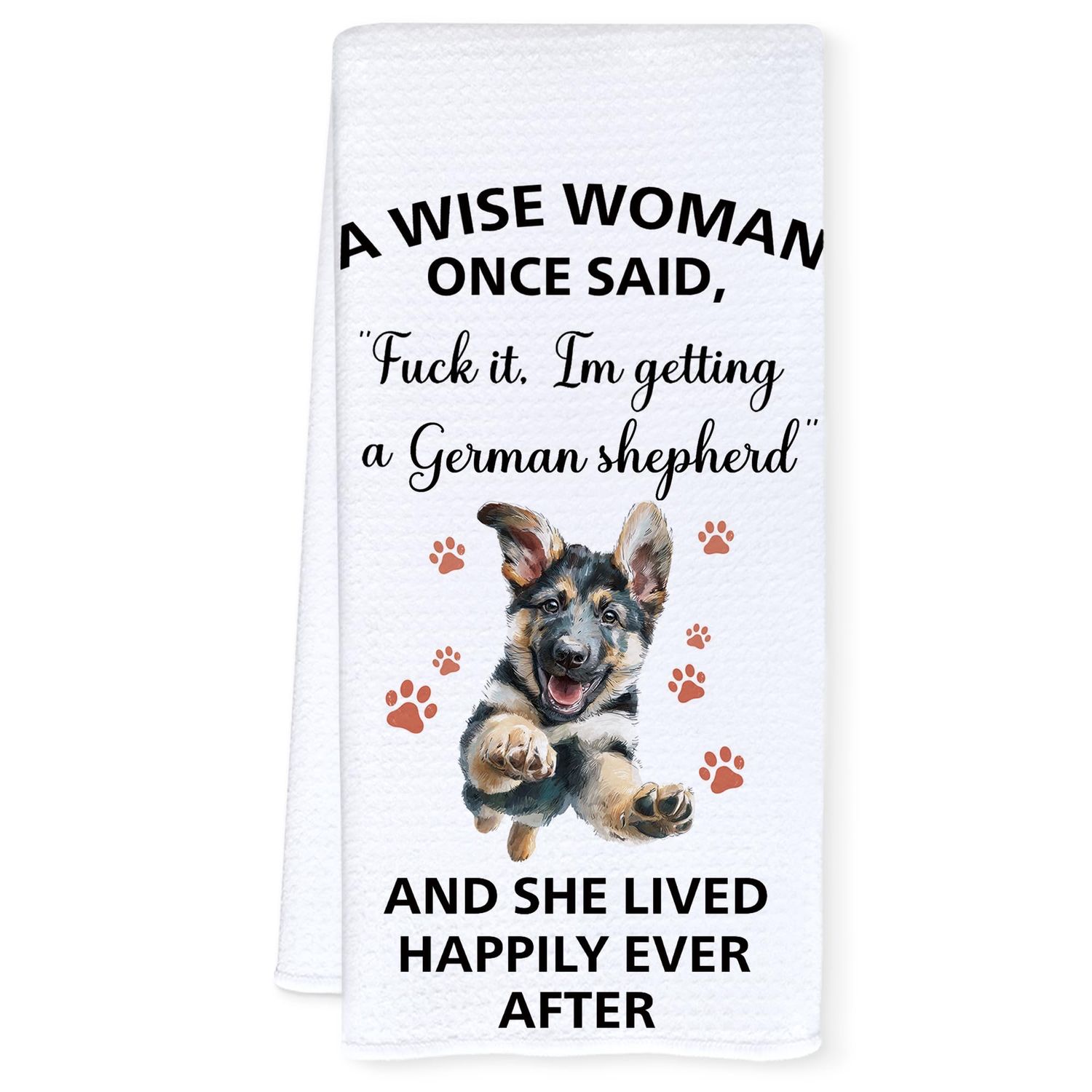 NEW Funny German Shepherd Dog Kitchen Towel