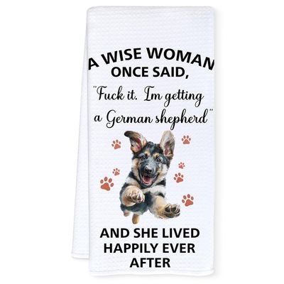 NEW Funny German Shepherd Dog Kitchen Towel
