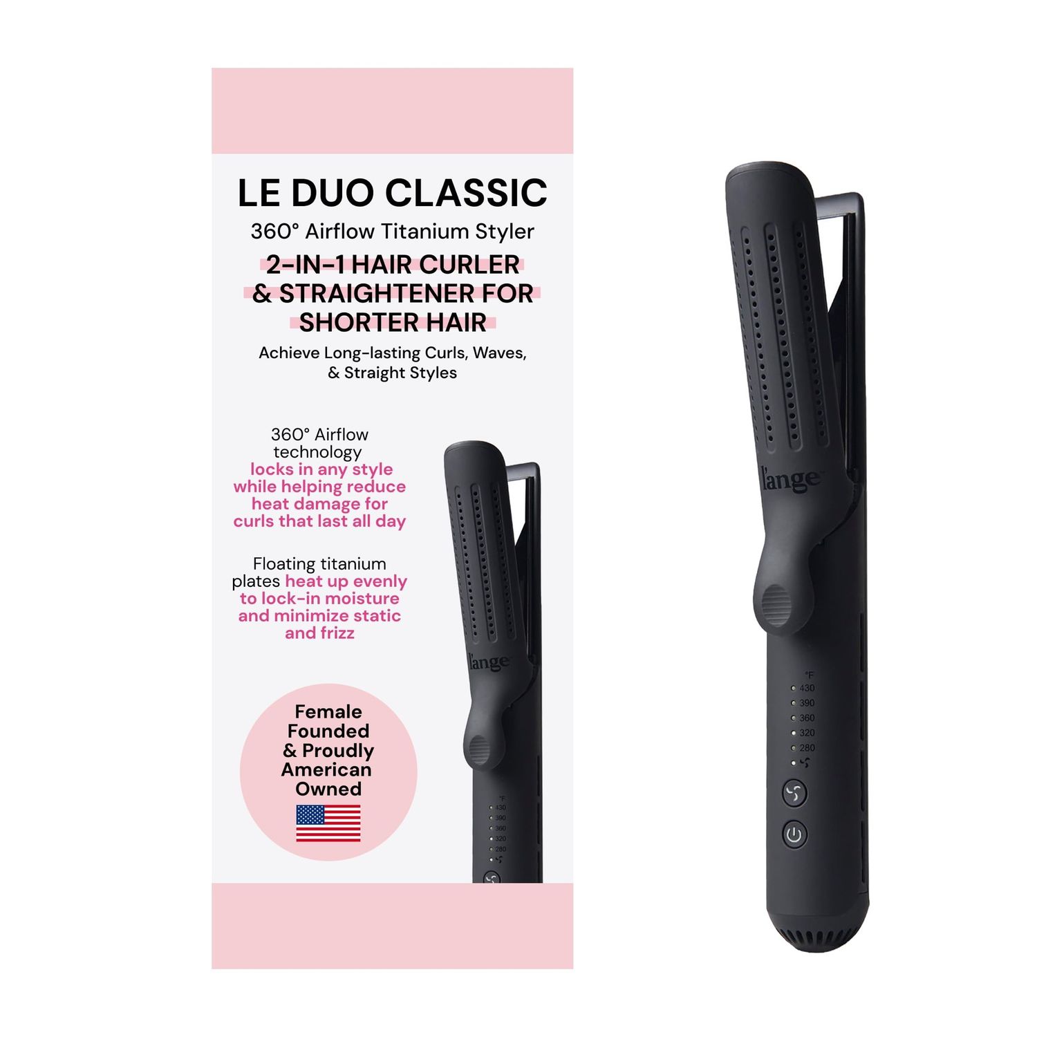 NEW LANGE Le Duo 360° Airflow Hair Styler 2 in 1