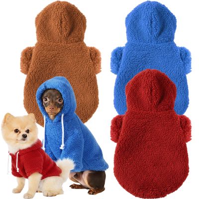 NEW 3 Pack Fuzzy Baggy Dog Hoodie Sweaters NEW 3 Pack Fuzzy Baggy Dog Hoodie Sweaters