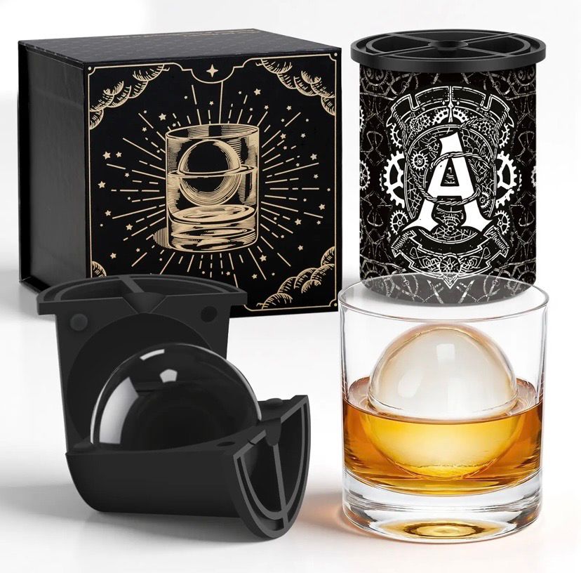 NEW Clear Ice Ball Maker Cup for Whiskey / Bourbon