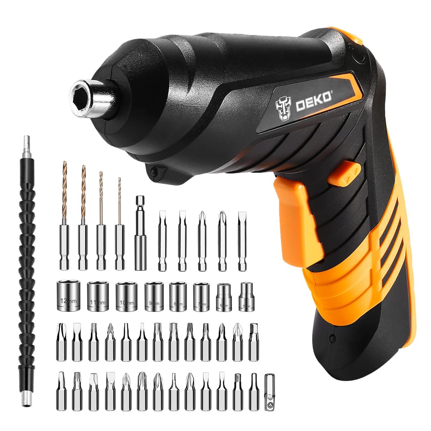 NEW 47pc Cordless Electric Screwdriver with Attachments &amp; Bits