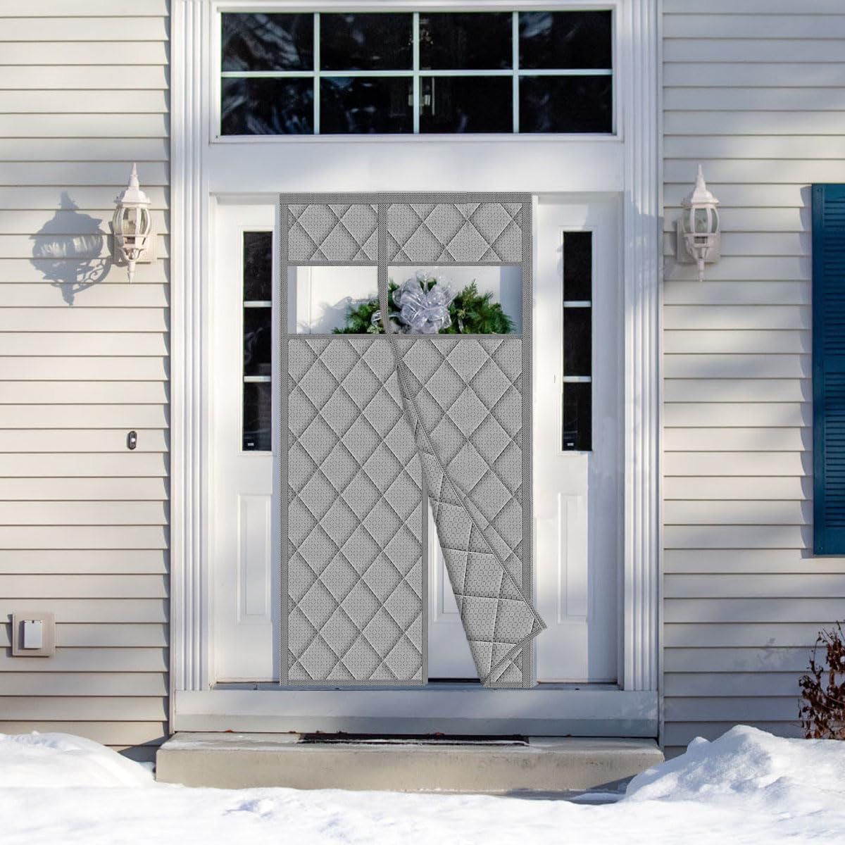 NEW Insulated Thermal Door Curtain with Window
