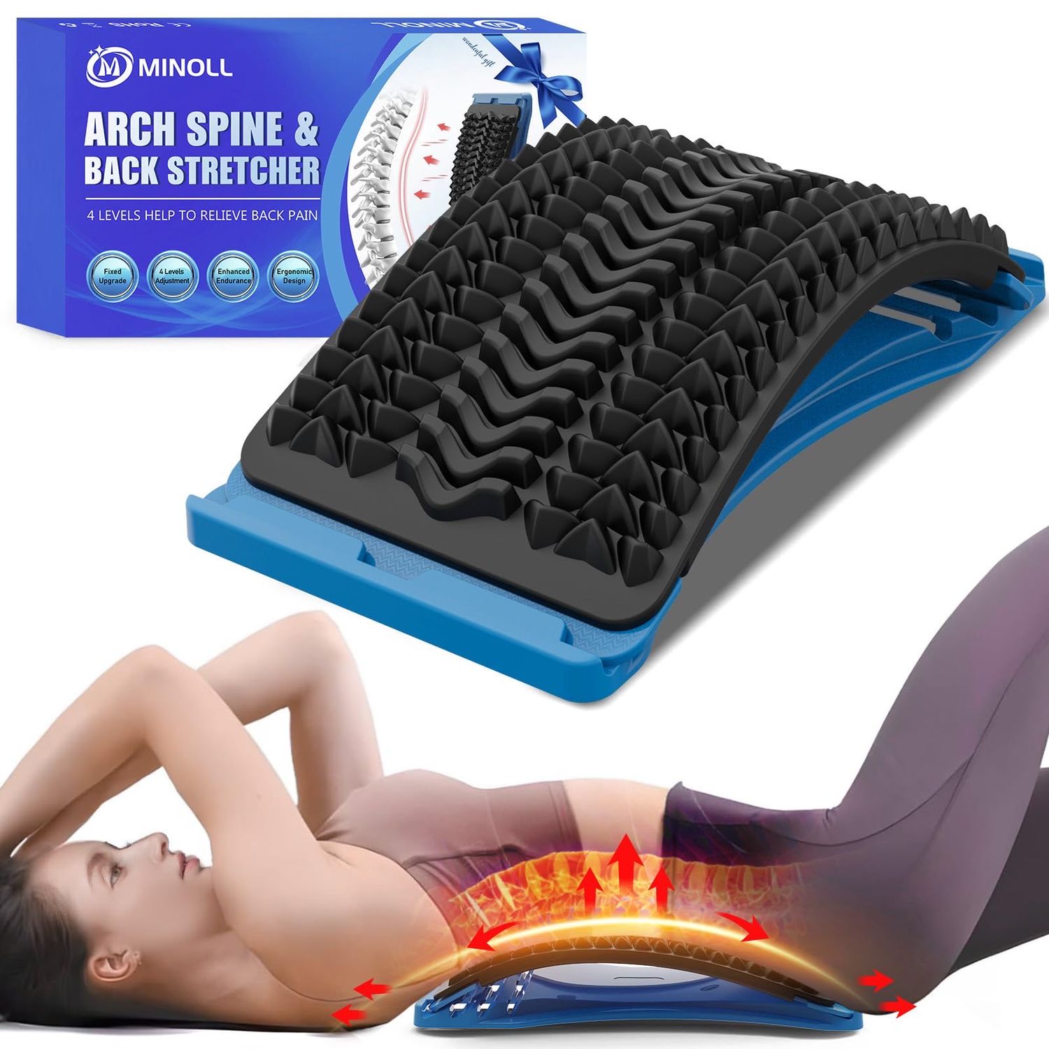 SEALED Adjustable Lumbar Back Stretcher