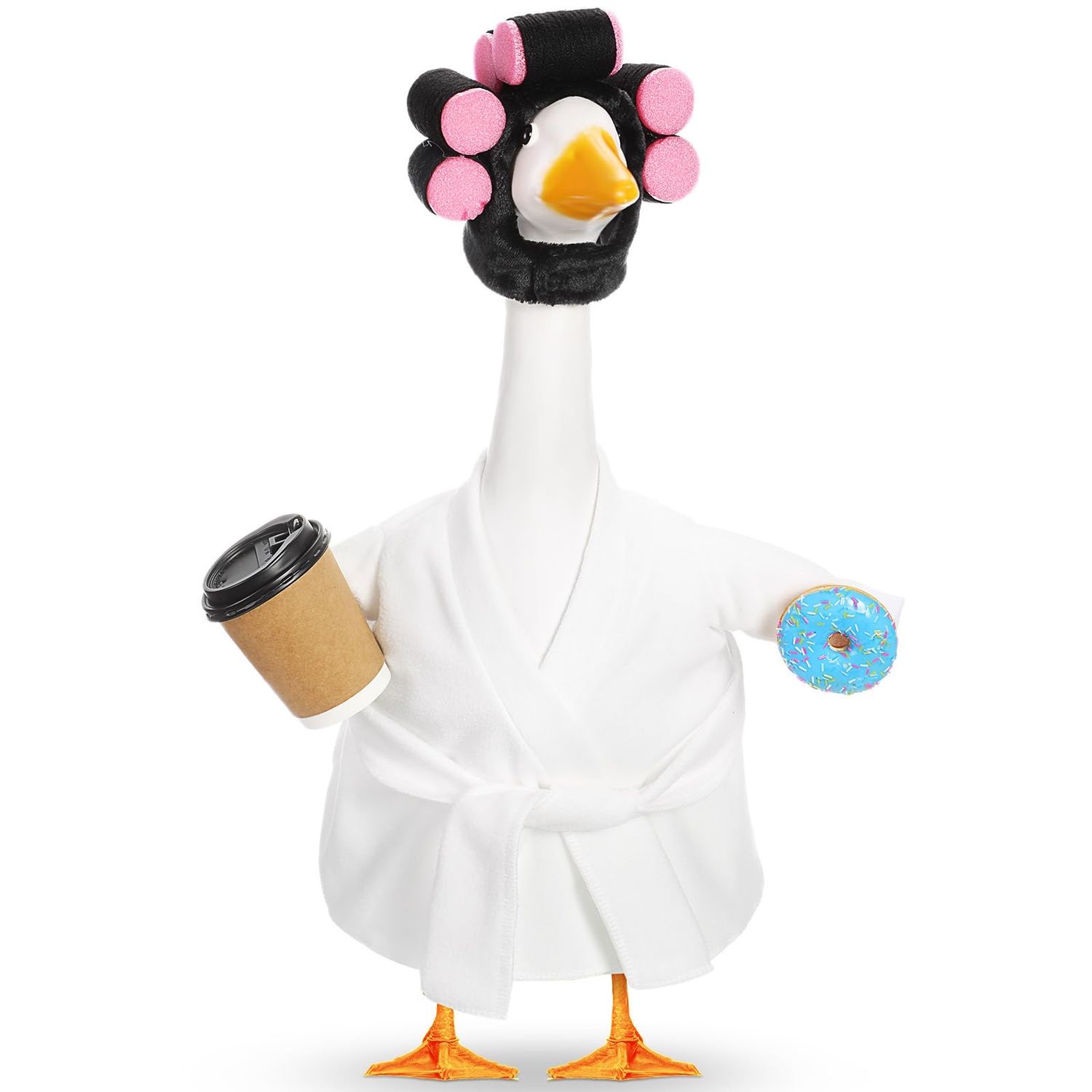 NEW Lady Porch Goose Robe Outfit Coffee Donut Clothing