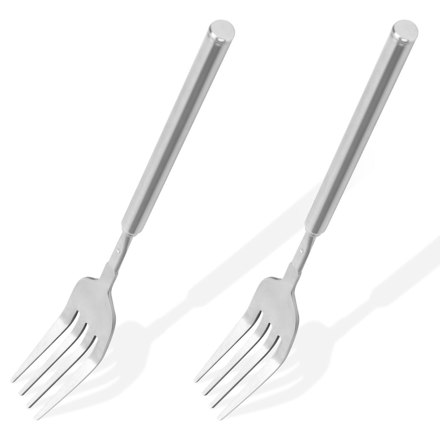 NEW 2 Pack Extendable Telescopic Camping Forks