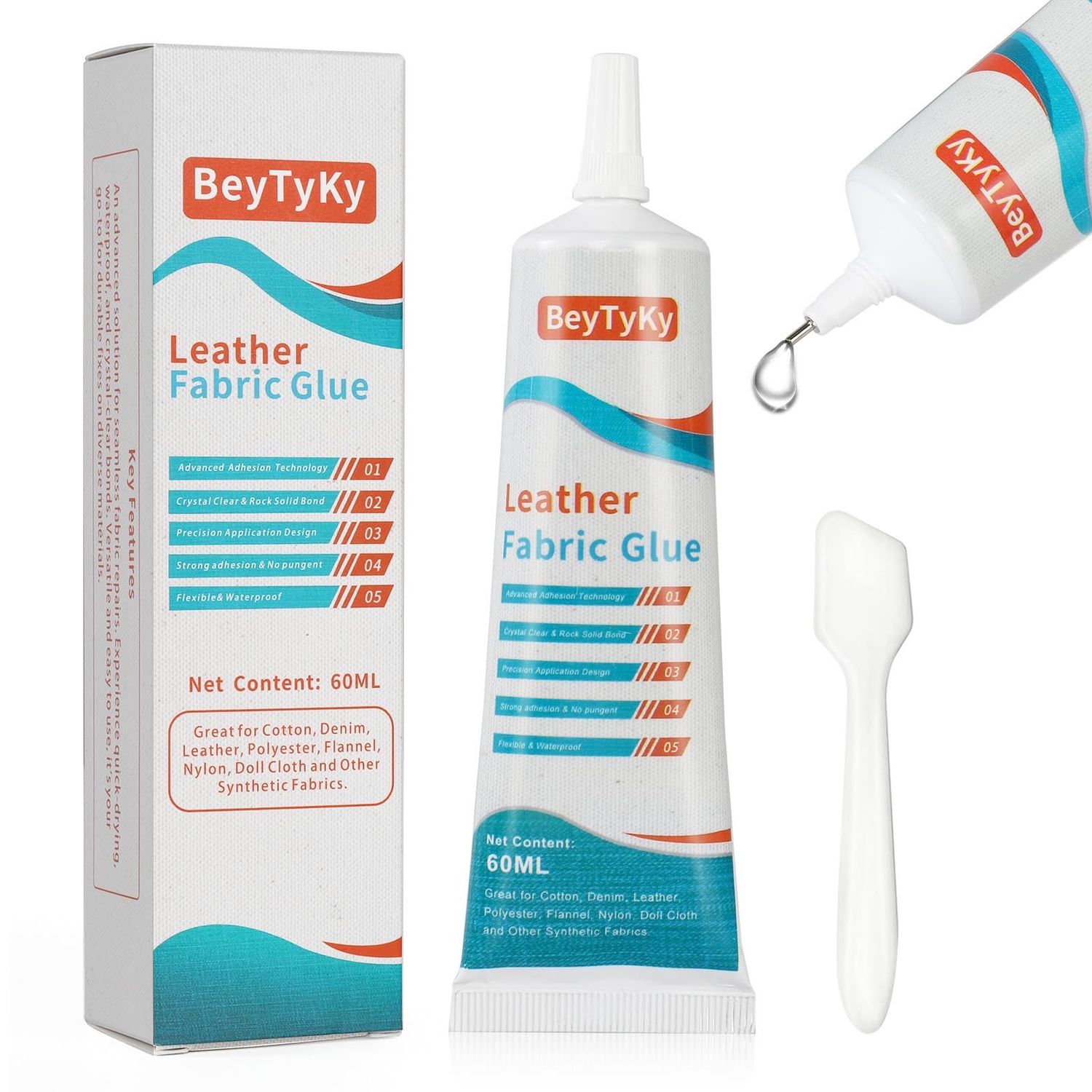 NEW Fabric Glue Permanent Clear Washable for Clothing