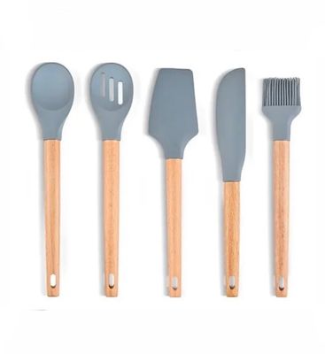 NEW 5 Pack Silicone Utensil Set