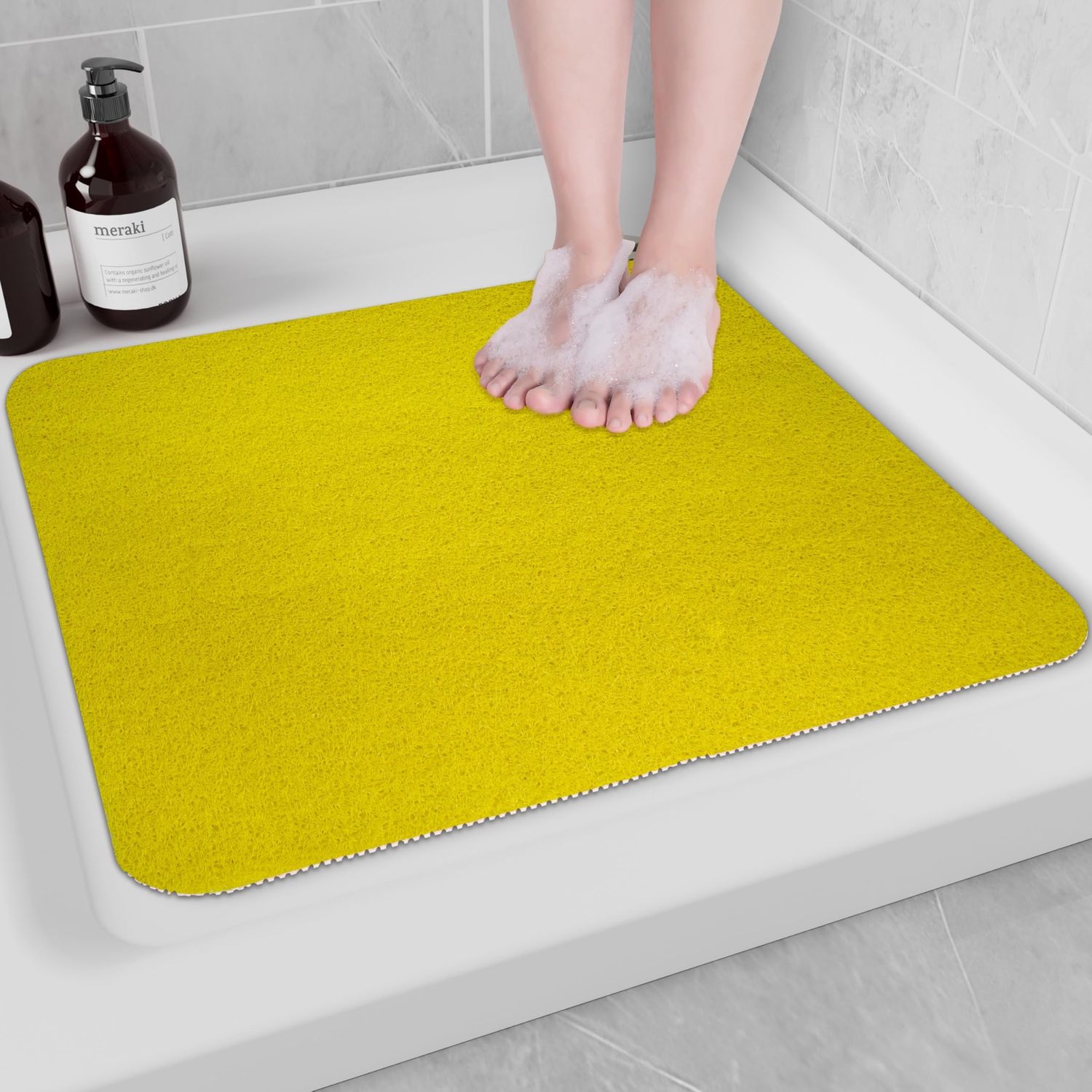 NEW Anti Slip Shower Mat Foot Scrubber 24” x 24”