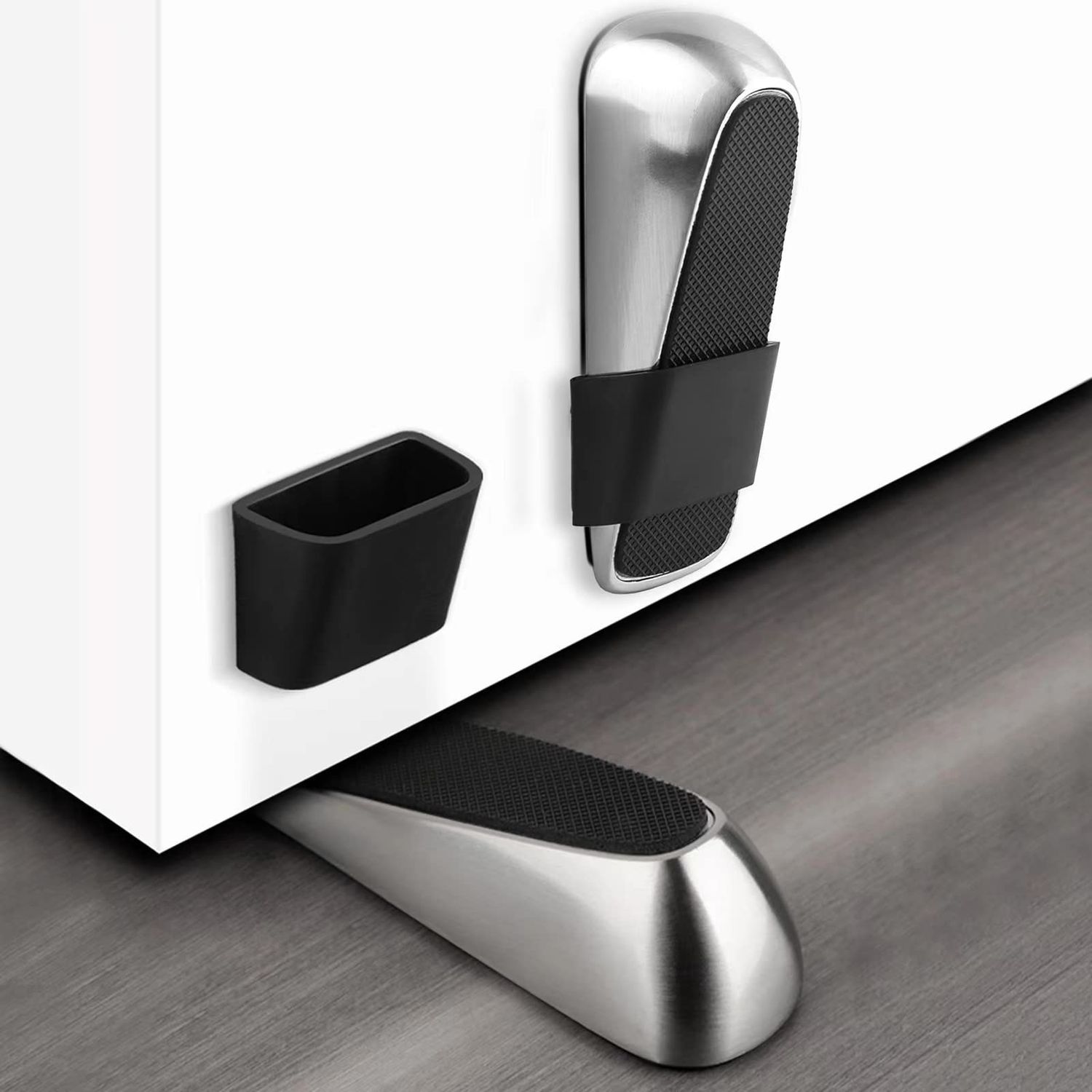 NEW 2 Pack “Strongest” Metal Door Wedge Stoppers