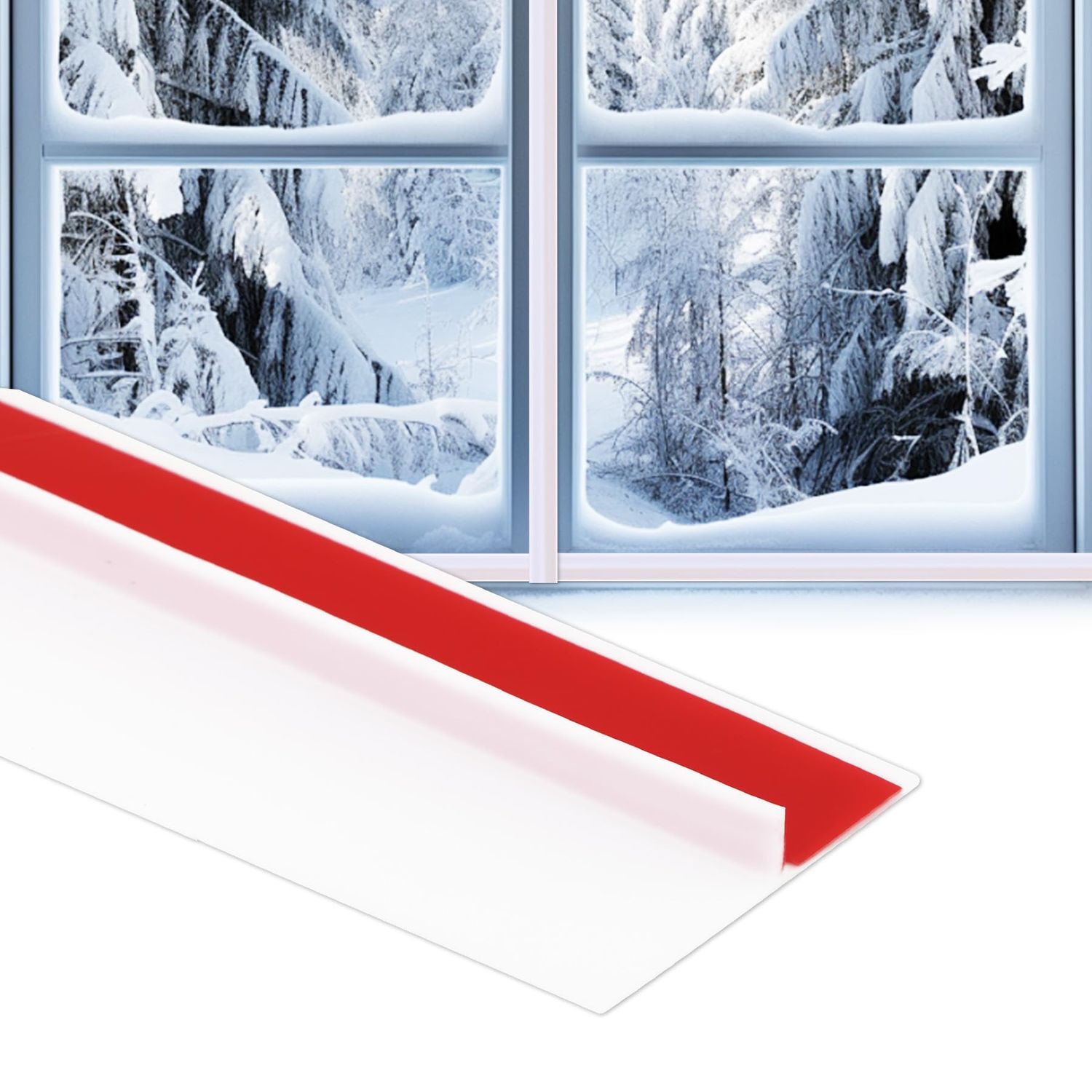 NEW Silicone Weather Stripping Draft Stopper White