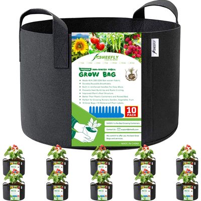 NEW 10 Pack 15 Gallon Vegetable Grow Bags NEW 10 Pack 15 Gallon Vegetable Grow Bags