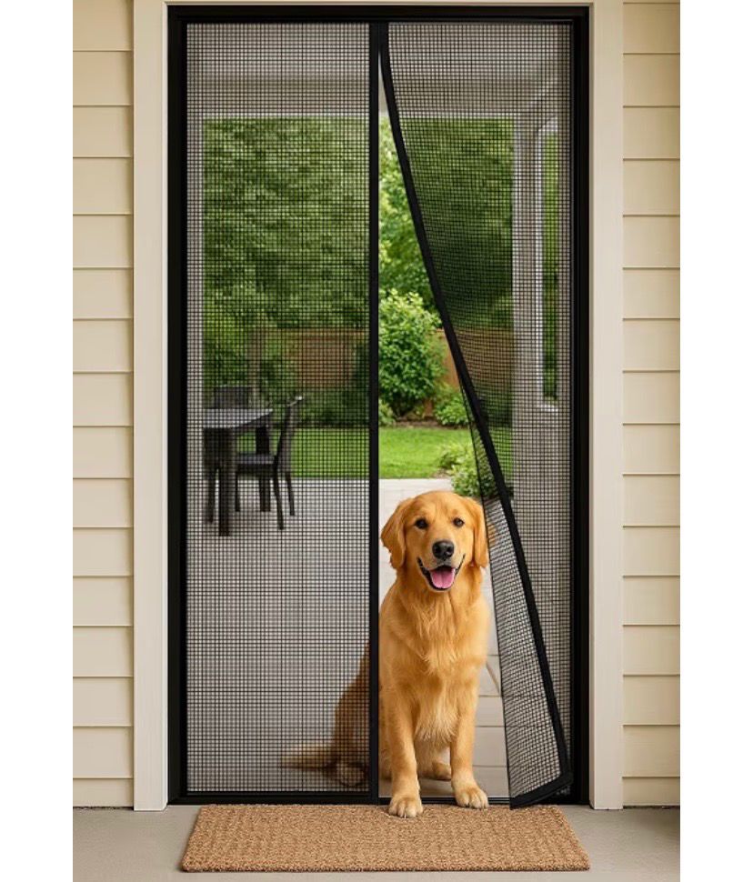 NEW Heavy Duty Magnetic Screen Door