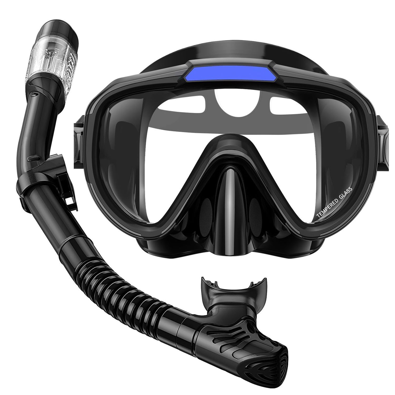 NEW Adult Anti-Fog Snorkel Mask Set