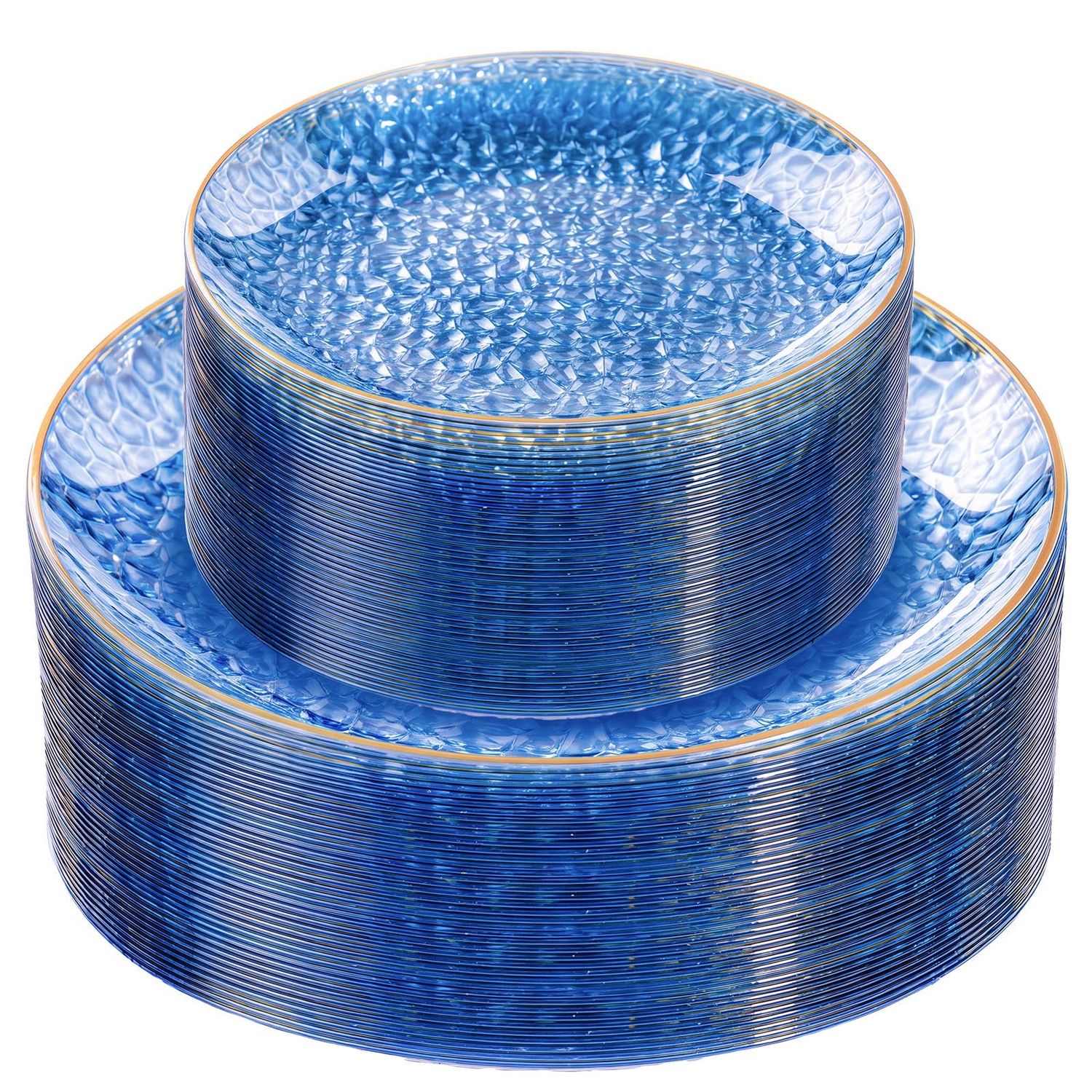 NEW 60pc Reusable Patio Plastic Plates