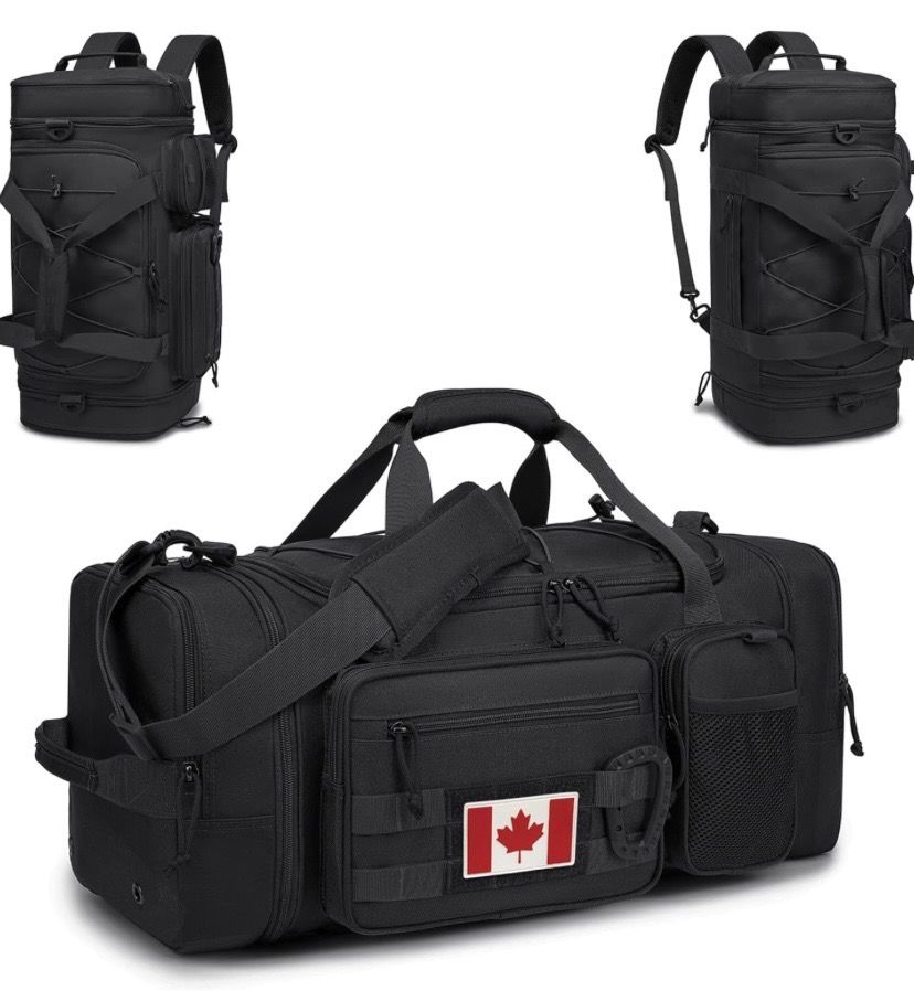 NEW 3 in 1 Expandable Tactical Duffle Gym Bag Backpack