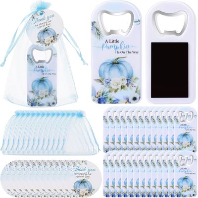 NEW 30 Baby Shower Gifts Favours Pumpkin Bottle Openers