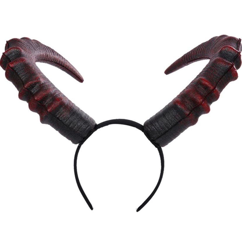 NEW Red Devil Horns Headband Halloween Costume Accessory
