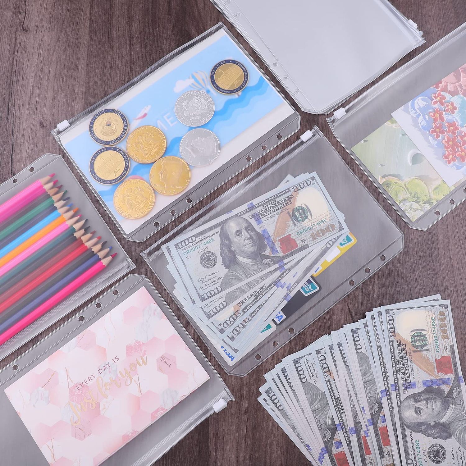 NEW 12 Pack A5 Binder Zipper Pockets Folders