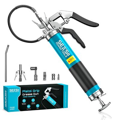 NEW Heavy Duty Manual Grease Gun Kit 8000 PSI