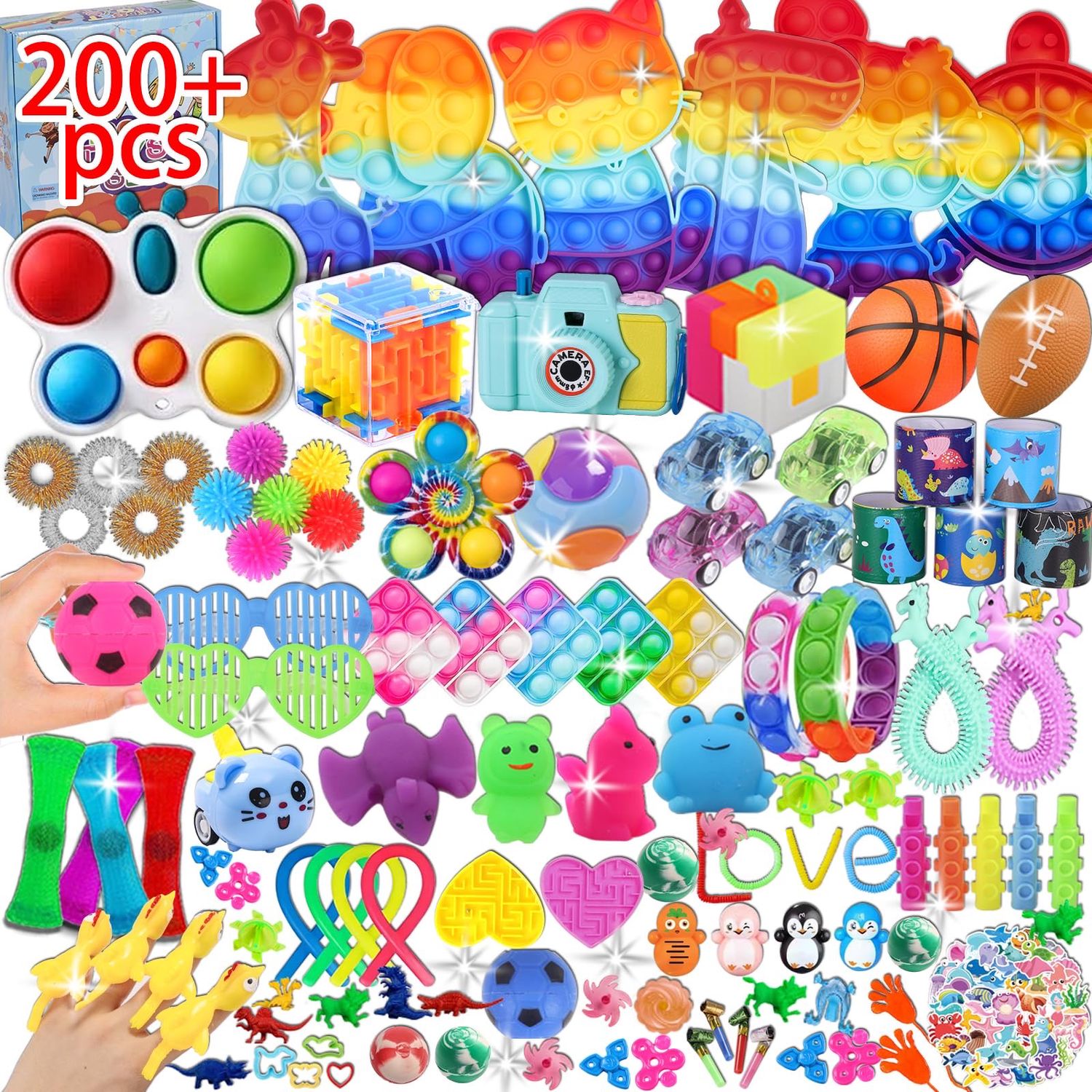 NEW 200+ Fidget Toys Assorted Lot - READ