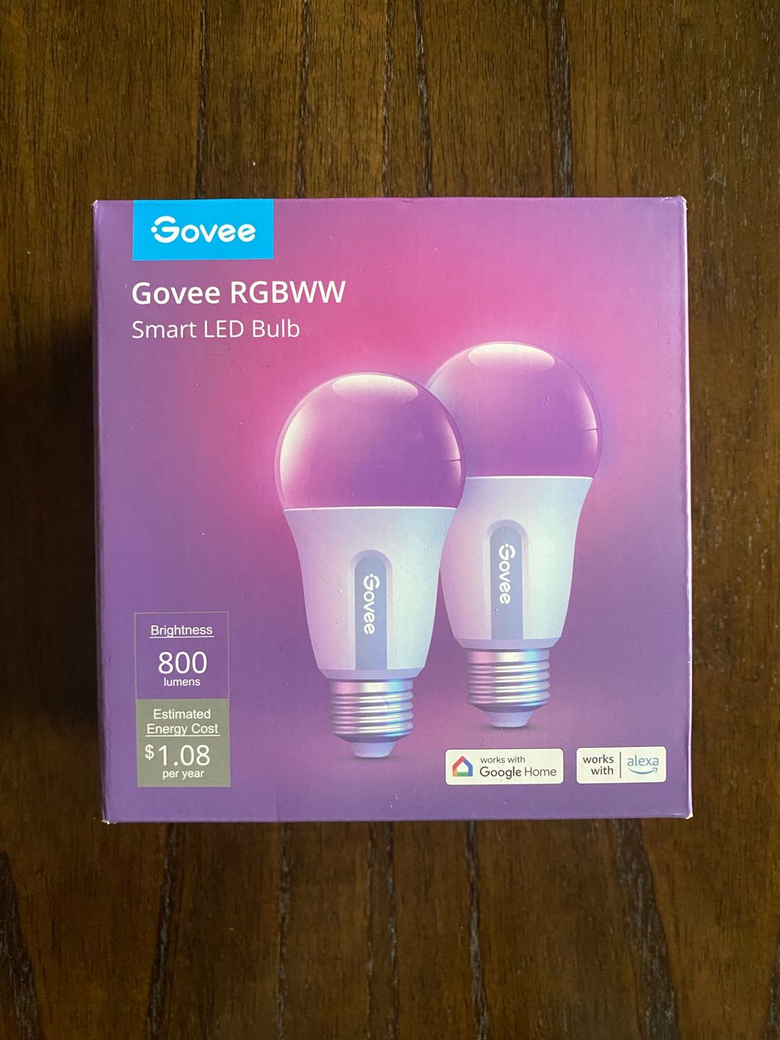 NEW 2 Pack Govee Wifi Smart Light Bulbs