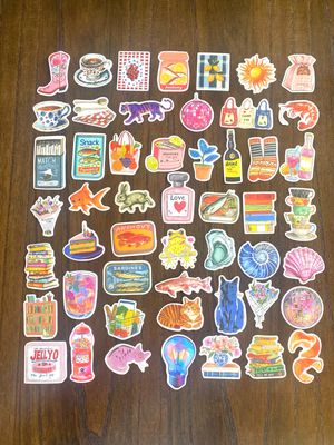 NEW 50 Pack Vinyl Street Art Stickers Waterproof