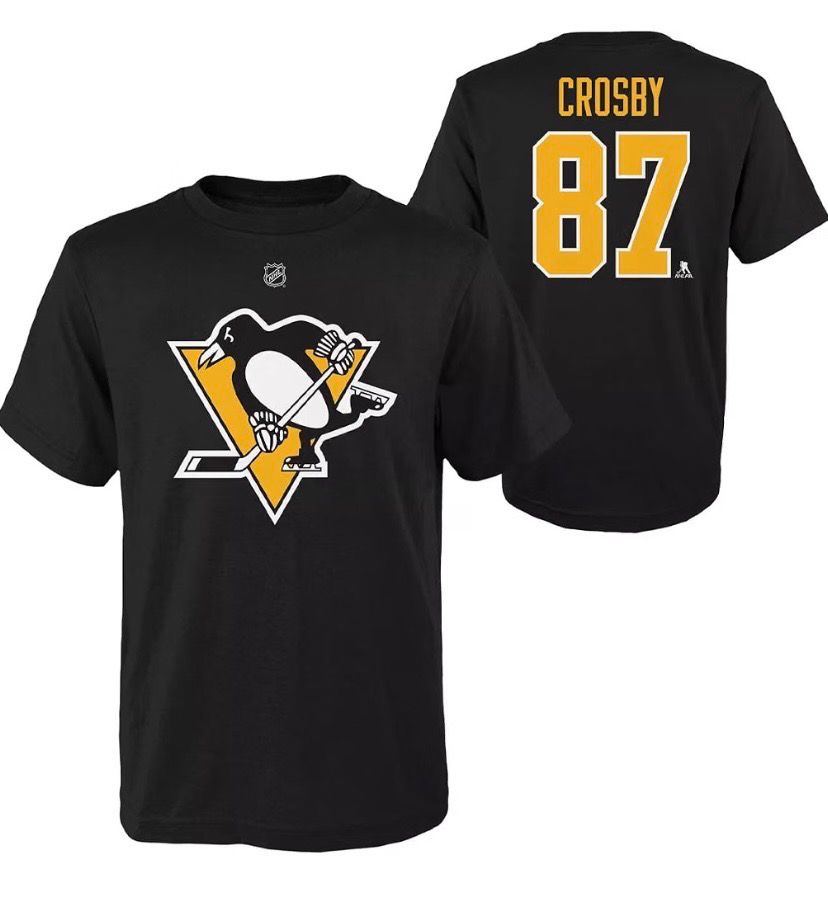 NEW Sidney Crosby Pittsburgh Penguins NHL Licensed Hockey Shirt Jersey