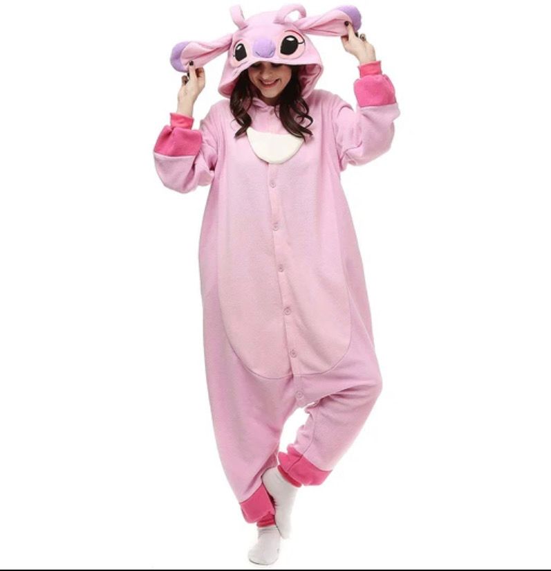 NEW Adult “Angel” Lelo &amp; Stitch Pyjama Onesie Medium